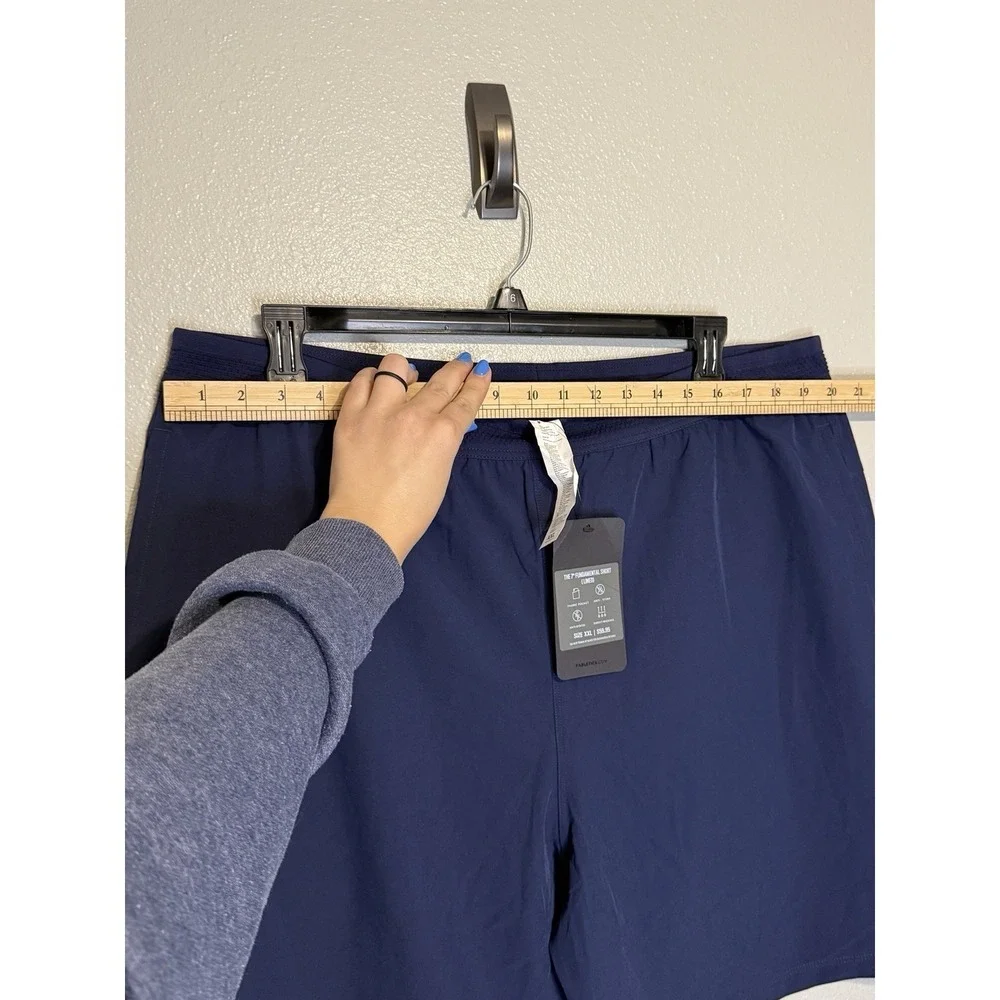 Fabletics The Fundamental Short Lined Men's 2XL XXL Deep Navy 7